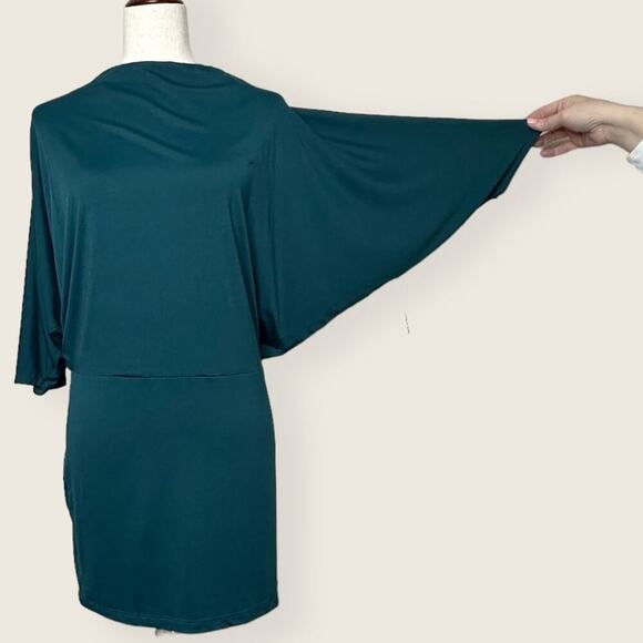 NWT | Susana Monaco | Batwing Dress w/ Back Tie | Green | Small - Picture 1 of 11